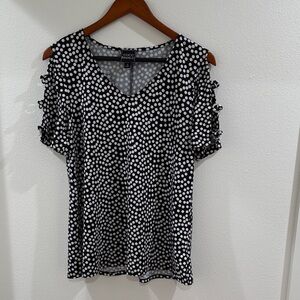 Coco Bianco Black & White Dot Blouse